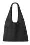 HAWAWA Crochet Tote Bag For Women, Mesh Beach Tote Bag, Summer Vacation Aesthetic Boho Knit Bag (Black)