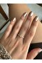 Gold Rectangular Stone Solitaire Model Ring - 3