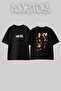 Eminem_55 Design Printed Unisex Oversize Black Tshirt