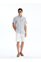 Nevavm Regular Fit Short Sleeve Linen Look Men's Shirt with Difference - 2