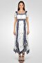 Women Allover Print Maxi Dress, Multicolor