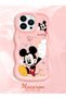 iPhone 13 Pro Compatible Case Camera Protector Pink Silicone Couple Phone Case Cute Pattern - 2