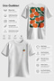 Citrus Spirit Design 100% Cotton Half Oversize White T-Shirt - 3