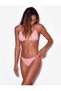Textured Floral Bikini Bottom with Side Strings - 2