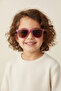 Children's Pink Glittery Brown Glass Sunglasses - 2