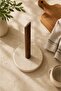 Travertine & Acacia Paper Towel Holder - 4