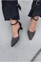 Arlin Black Satin Women's Stiletto - 2