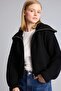 سترة سوداء كبيرة الحجم بسحاب A3333AX26WN - 4