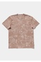 Regular Fit Round Neck Printed Men's Beige Short Sleeve T-Shirt - 5