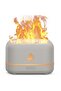 7 Color Flame Aroma Diffuser & Humidifier - Ultrasonic Mist Maker with RGB LED Night Light, USB Powered Air Moisturizer for Home & Bedroom