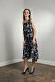 My Fashion Asymmetric Satin Blouse and Midi Skirt Set - 5