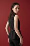 My Fashion Belted Crepe Vest - 6
