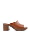 45254 Genuine Leather Tan Women's Slippers