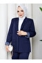 Tesettür Molded Sleeve Detail Premium Jacket and Pants Set - 2