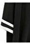 Plus Size V-Neck Stripe Detailed Short Sleeve Women's Double Suit with Tight Leg Pants - 7