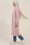 Light Pink 100% Cotton Muslin Fabric Zippered Long Hijab Women's Tunic - Compatible for Hajj, Umrah, and Daily Use - 6