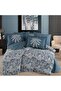 Double Poplin Duvet Cover Selene Petrol