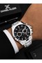 Premium Steel Cord 2 Years Warranty 3 Atm Water Resistant Men Wristwatch Edk.R11095.2 - 2
