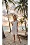 Rm 8020011 White Lace Dressing Gown Pareo Kimono - 2