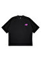 Unisex Women's Men's Synaworld Written Logo Front Printed Oversize Thick Fabric Relaxed Cut Cotton T-Shirt - 3