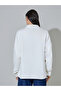 White Relaxed Fit Longline Shacket - 5