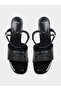 Black Patent Strappy Sandals - 5
