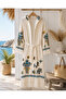 100% Cotton Premium Muslin Bathrobe - Standard Size Beach Robe - 2