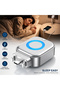 Smart Auto Stop Charging Adapter, Fast Charging, Overcharge Protection, Universal, Silver, Compact and Portable - 5