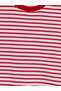 Lcw Vision Red Striped Oversize 100% Cotton Women's T-Shirt - 6