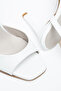 Lesley Cross-Strapped White Single-Strapped Women's Shoes - 2