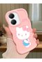 Poco X7 Pro Compatible Case Camera Protector Pink Silicone Couple Phone Case Kitty Pattern