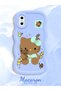 iPhone XS Compatible Case Camera Protector Blue Silicone Couple Phone Case Kitty Pattern - 2