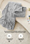 Fur Bubble Blanket Double Plush Rabbit Hair Soft 220X240 cm Gray - 4