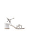 Zri̇n-889 Premium Silver 3-Stripe 6 cm Heeled Women's Shoes - 2