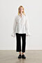 Ekru Standing Collar Shirt - 4