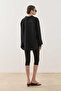 Multi-Button Textured Shirt Black - 6