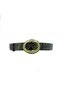 Women's Vintage Floral Embossed Patterned Antique Leather Look 4 cm Belt with Antique Gold Buckle, Compatible with Trousers, Jackets, Dresses, Jeans - 4