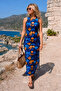 Women's Desen52 Zero Collar Sleeveless Slit Long Dress Arm-23Y001090