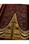 Kaaba Gate Patterned Micro Chenille Prayer Mat |   Gold Leaf Detailed |   Burma Tasseled |   Luxurious Velvet Textured Prayer Mat |   Premium Quality |   Hajj Umrah Gift |   Dowry Prayer Rug - 2