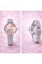 Floral Women’s Watch Silver Mesh Strap Elegant - 3