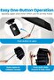 Windproof Compact Umbrellas for Rain - Strong Reinforced Fiberglass Rib Design & Auto Open & Close - Portable Folding Travel Umbrella - Lightweight & Packable for Women & Men, Easy Collapse - 4