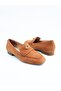 Women's Genuine Leather Ballerinas Tan - 3