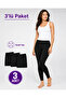 |   Women's Winter Cotton Lined Super 3-Piece Thermal Leggings Black (3 Pieces) - 7