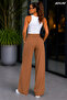 Women's Scuba Oversize Palazzo Pants Lycra High Waist - 4