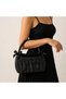 Antique Period Design Hard Plastic 3D Luxury Women's Handbag Black - 4