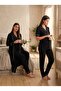 New Season Black Ribbed Summer Full Buttoned Design Short Sleeve 100% Cotton Maternity Pajama Set - 5