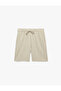 Viscose Blended Textured Comfortable Fit Waist Tie-Up Sports Shorts
