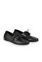 Black Leather Women's Casual Shoes - 2