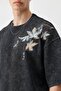 Oversize Printed T-Shirt Black - 5