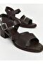Nevavm Leather-Look Women's Heeled Sandals with a Difference - 3